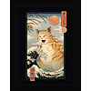 Vincent Trinidad Catzilla Ukiyoe - Framed Print