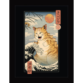 Vincent Trinidad Catzilla Ukiyoe - Affiche Encadrée