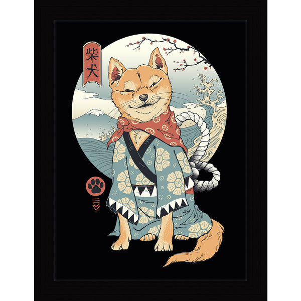 Vincent Trinidad Shiba Inu - Framed Print