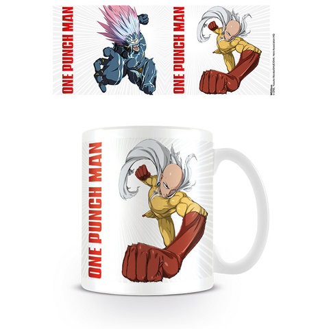 One Punch Man Saitama Vs. Boros - Mug