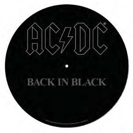AC/DC Back In Black - Feutrine Vinyle