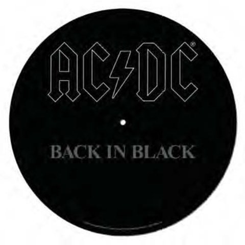 AC/DC Back In Black - Feutrine Vinyle