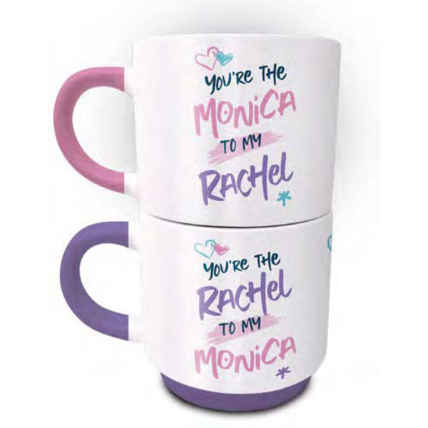 Friends Monica and Rachel - Stack Mug Set