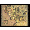 The Lord Of The Rings Middle Earth Map - Affiche Encadrée