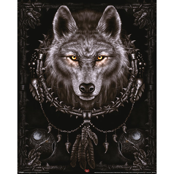Spiral Wolf - Mini Poster