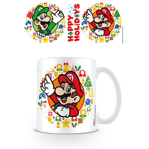 Nintendo Super Mario Bros Happy Holidays - Mug