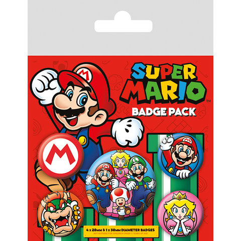 Super Mario - Set de Badge