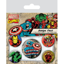 Marvel Comics Captain America -Set de Badge