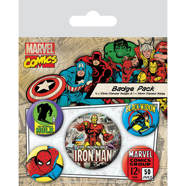Marvel Comics Iron Man - Set de Badge