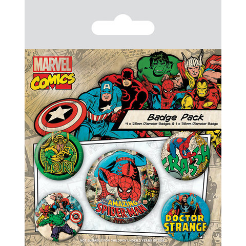 Marvel Comics Spider-Man - Badge Pack