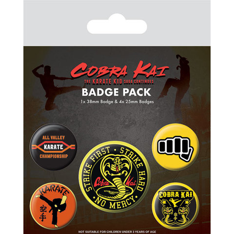 Cobra Kai No Mercy - Badge Pack