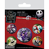 Nightmare Before Christmas Characters - Set de Badge