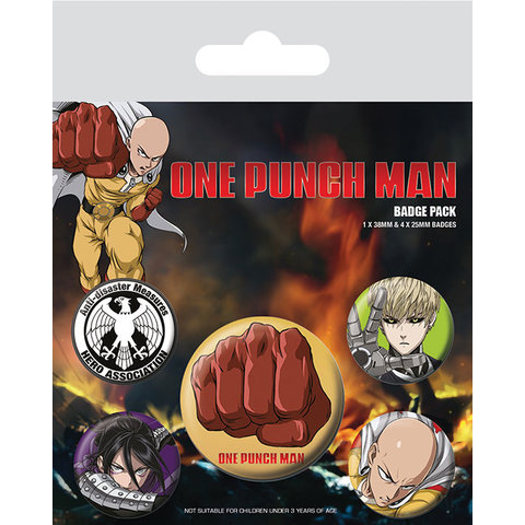 One Punch Man Destructive - Set de Badge