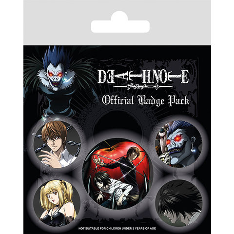 Death Note Characters - Set de Badge