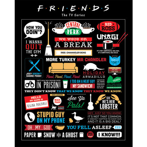 Friends Infographic - Mini Poster