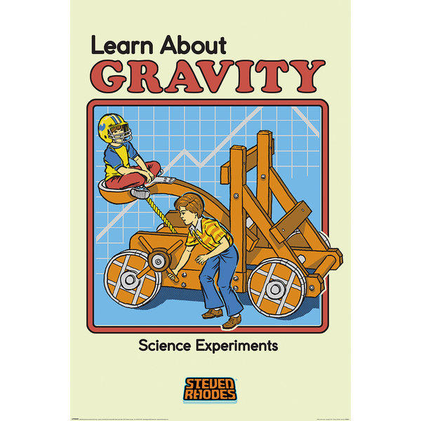 Steven Rhodes Learn About Gravity - Maxi Poster