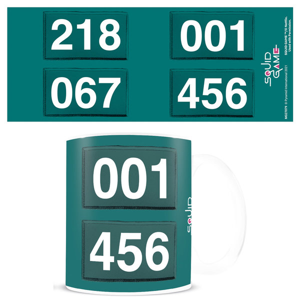 Squid Game Numbers - Mug