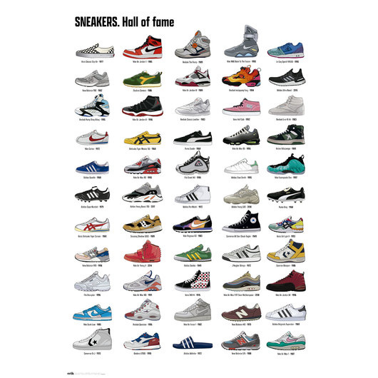 konsensus Bandit nedadgående Sneakers Hall Of Fame - Maxi Poster Hole in the Wall Hole in the Wall