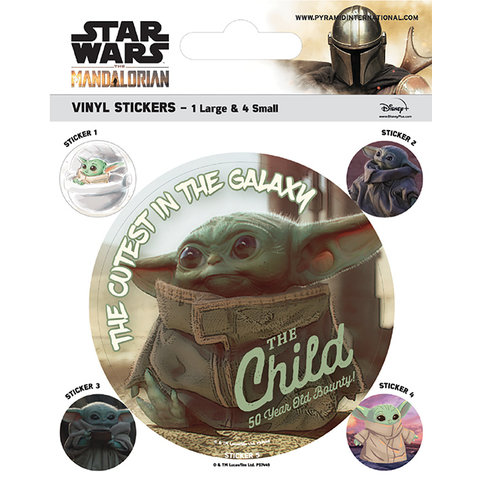 Star Wars The Mandalorian The Child - Vinyl Stickers