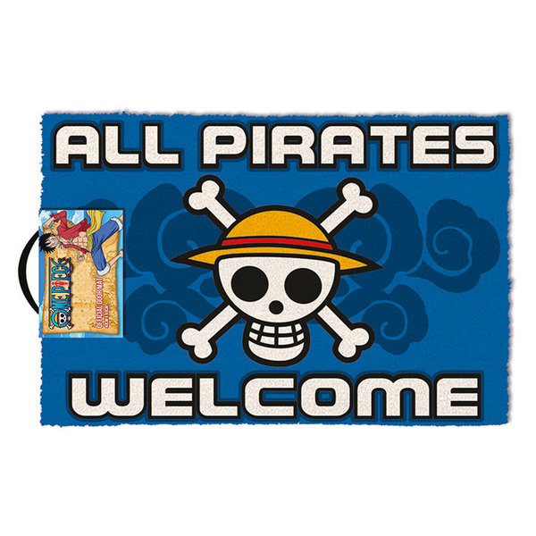 One Piece All Pirates Welcome - Deurmat