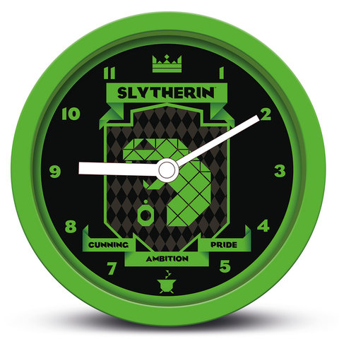 Harry Potter Slytherin Brutalist - Desk Clock