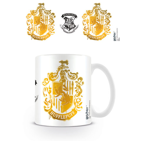 Harry Potter Hufflepuff Stencil Crest - Mug