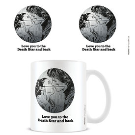 Star Wars Valentines Death Star And Back - Mug