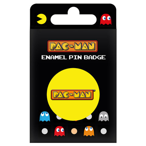 Pac-Man Logo - Enamel Pin Badge