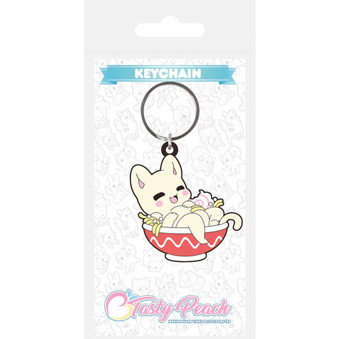 Tasty Peach Udon Kitten - Keyring