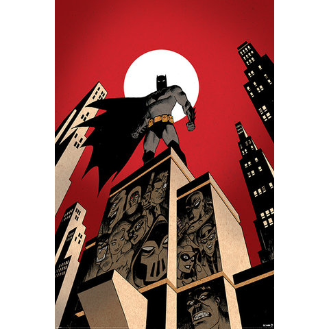 Batman Villain Skyline - Maxi Poster