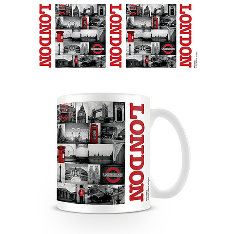 London Red Collage - Mug