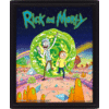 Rick And Morty Portal - Affiche 3D EncadrÌ©e