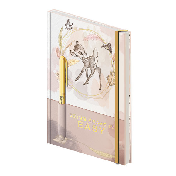 Bambi Brave- Cahier de note A5 premium avec Stylo