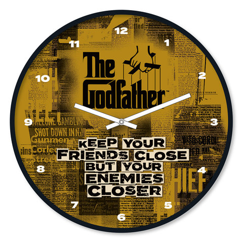 The Godfather Keep Your Friends Close - 10" Horloge Murale