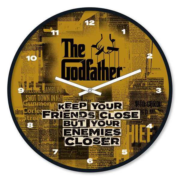 The Godfather Keep Your Friends Close - 10" Wall Clock