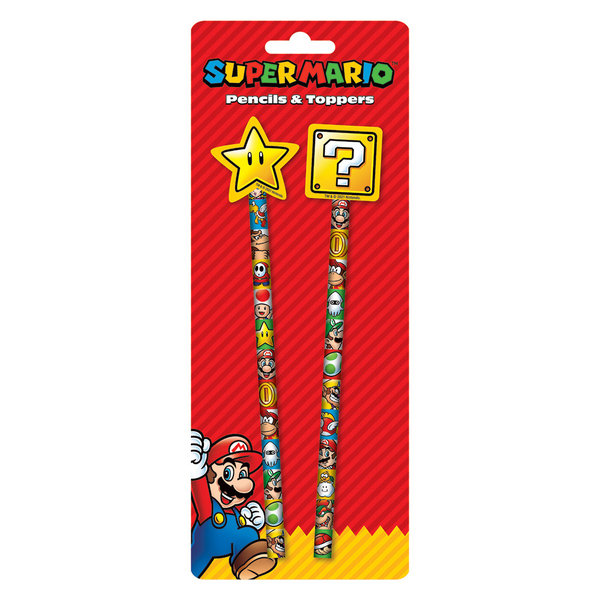 Super Mario Colour Block - Pencil Set