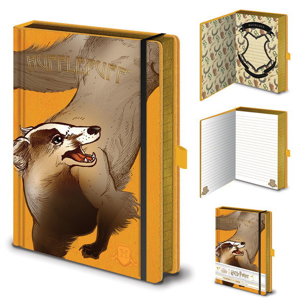 Harry Potter Intricate Houses Hufflepuff - Cahier de note A5 premium