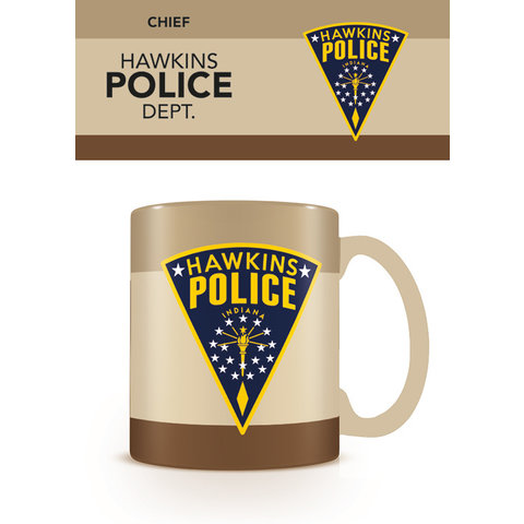 Stranger Things Hawkins Police - Gekleurde - Mok