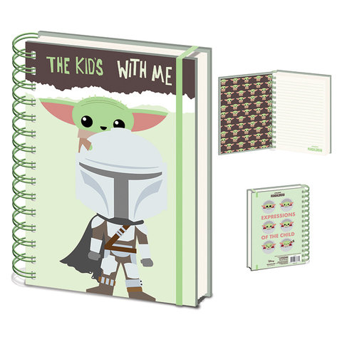Star Wars The Mandalorian The Kid's With Me - A5 Notitieboek