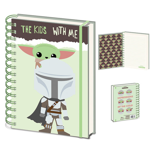 Star Wars The Mandalorian The Kid's With Me - A5 Notebook