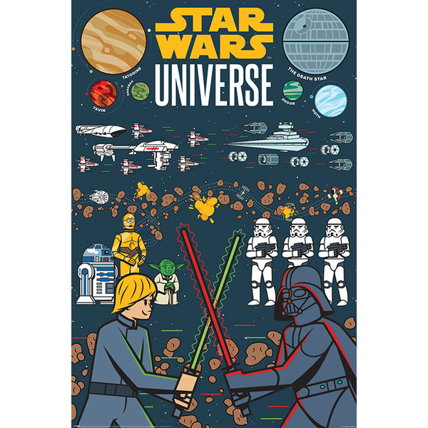 Star Wars Universe Illustrated - Maxi Poster
