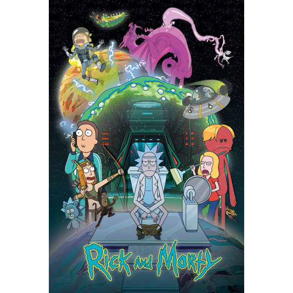 Rick & Morty Toilet Adventure - Maxi Poster Hole in the Wall Hole in the  Wall