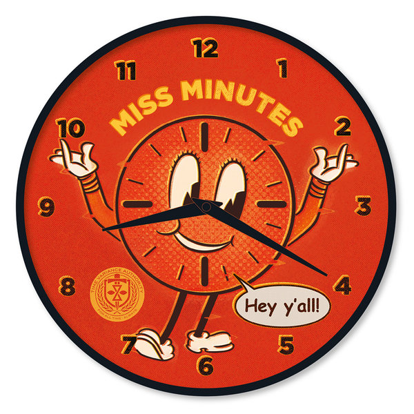 Loki Miss Minutes - 10" Horloge Murale