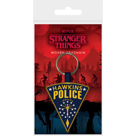 Stranger Things Hawkins Police - Woven keychain