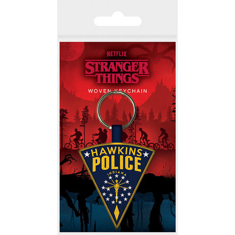 Stranger Things Hawkins Police - Porte-clés tissé