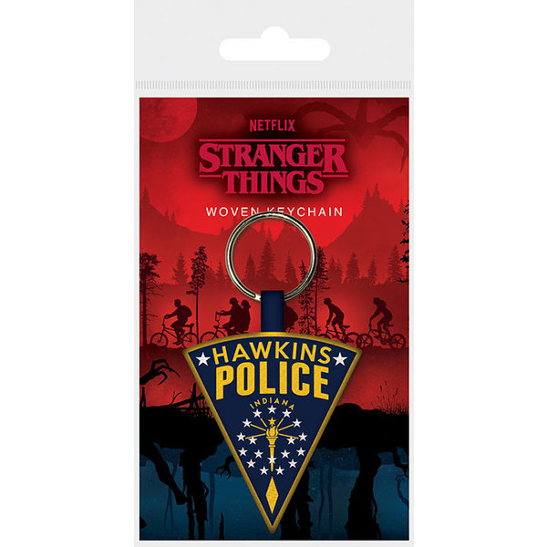 Stranger Things Hawkins Police - Geweven sleutelhanger