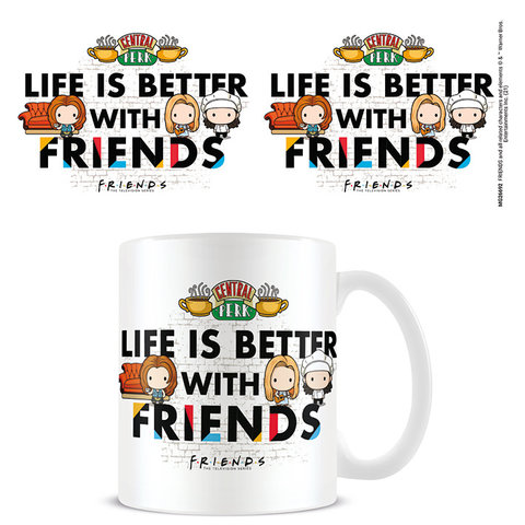 Friends Life Is Better With Friends Chibi - Mug