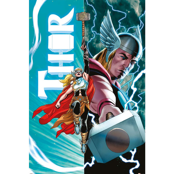 Marvel Thor VS Female Thor - Maxi Poster