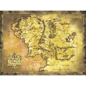 Lord of The Rings Classic Map - Giant Poster