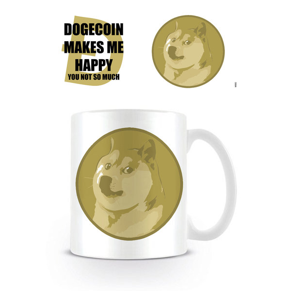 Dodgecoin Makes Me Happy - Mug